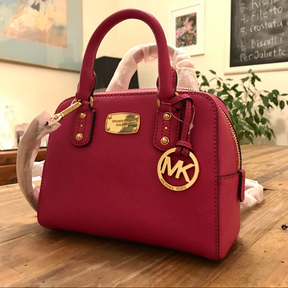 Michael Kors small saffiano satchel